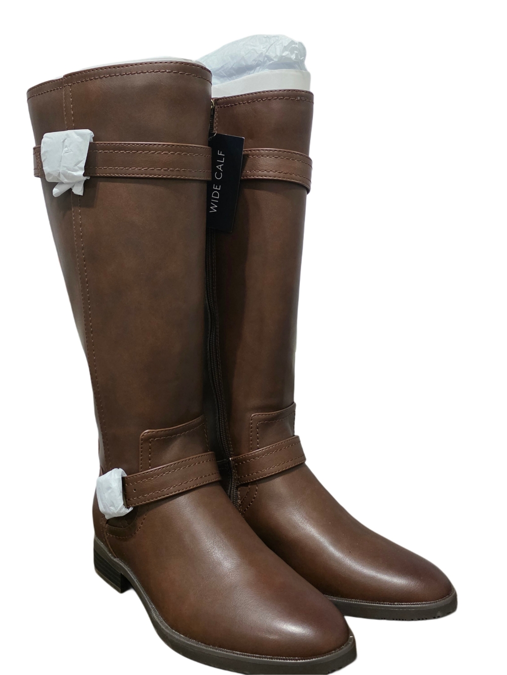 Naturalizer Tiernan Double Buckle Riding Boots NIB - Wide Calf - Picture 2 of 10